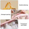 thumbnail image 3 of Bolso cosmético transparente del lavado, de gran capacidad, impermeable y simple, hecho del PVC y de la PU, 3 of 5