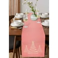 thumbnail image 2 of Table Runners 60 Inches Long Dress Scarves, Chritsmas Tree Lights Farmhouse Kitchen/Dining Table Runner, Small Coffee Tablerunners, Pink Xmas New Year Holiday 13x60 Inch, 2 of 7
