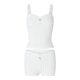 thumbnail image 1 of Mujeres Pantalones Traje Fiesta Casual Verano Chaleco Sin Mangas Crop Tops Encaje Floral Pantalones Cortos Nituyy Conjunto de top y pantalón de encaje blanco de verano, 1 of 5