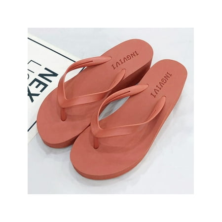 

Tenmix Womens Summer Sandals Platform Wedge Jelly Flip Flops