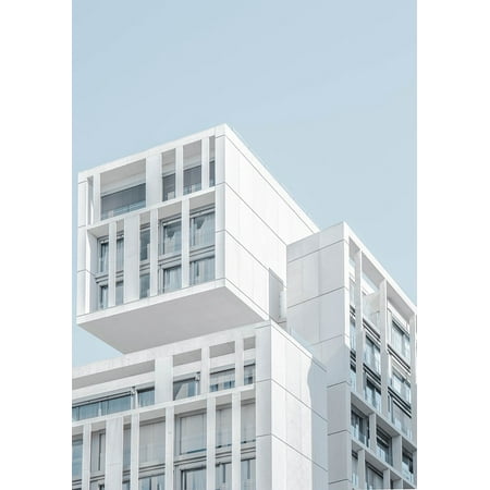 Laminated Poster Building Business City Architecture Apartment Poster Print 11 x