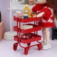 thumbnail image 4 of shenmeida Kitchen Model Small Storage Rack Simulation Trolley Mini Trolley Floor Shelf For Micro Landscape, 4 of 8