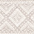 thumbnail image 6 of SAFAVIEH Micro-Loop Regis Geometric Aztec Wool Area Rug, Grey/Ivory, 5' x 5' Square, 6 of 7