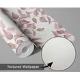 thumbnail image 5 of S4Sassy Peel & Stick Vinyl Wallpaper, Chic Watercolor Leaf Wallpaper Contact Paper Waterproof - Pink, 25"x120", Textured Removable Wall Covering for Bedrooms & Living Areas, Renter Spaces, Cabinets, 5 of 8