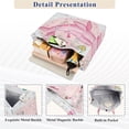 thumbnail image 5 of Whale Bubbles Corduroy Tote Bag Handbag Large Messenger Bag Shoulder Crossbody Zipper Bag Purse, 5 of 8