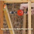 thumbnail image 1 of Hand Drill, 3/8 Inch (1.5-10mm) Cast Steel Double Gear Manual Drill for Plastic and Wood Hand Drill, Orange, 1 of 3