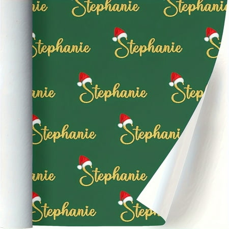 Personalized Text Wrapping Paper, Name Custom Funny Wrapping Paper Roll For Wedding Anniversary Birthday Gift 58x23 Inch 1 Roll Gift Wrap Paper With Name/text, Golf Gift Wrapping Paper