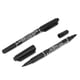thumbnail image 2 of sourcingmap® 10pcs lápiz marcador impermeable para estudiantes oficiales doble marcador de tinta negra, 2 of 5