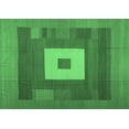 thumbnail image 1 of Ahgly Company Indoor Rectangle Abstract Emerald Green Contemporary Area Rugs, 2' x 4', 1 of 4