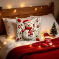 thumbnail image 4 of KFUIRDE Christmas-Printed Cushion Cover 18x18in, 3D Printed Sofa Pillow with Festive Christmas Theme, Decorative Cushion Case for Couch Living Room, Xmas Holiday Home Decor D, 4 of 5