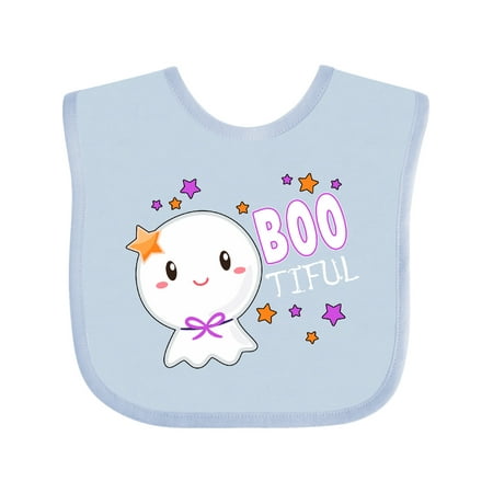 

Inktastic Boo-tiful- cute ghost Gift Baby Boy or Baby Girl Bib