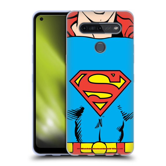 Head Case Designs Officially Licensed Superman DC Comics Logos Classic Costume Soft Gel Case Compatible with LG LG K51S