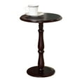 thumbnail image 2 of Cherry Wood 14-Inch Round Accent Side Plant Stand Display Table, 2 of 3