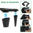 thumbnail image 3 of Unique Bargains Arm Rest for Nails Tech U Shaped with Detachable Brackets with Non-slip Pads Nail Hand Rest Black, 3 of 7