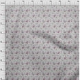 thumbnail image 4 of oneOone Cotton Poplin Light Gray Fabric Floral Craft Projects Decor Fabric Printed By The Yard 42 Inch Wide, 4 of 4