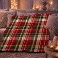 thumbnail image 6 of Rustic Plaid Autumn, Festive autumn celebration Scene, Warm Flannel Blanket for Living Room and Family Room with Detailed Artwork, Art Lovers autumn celebration Gift, Festive Home Decor, 6 of 9