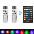 thumbnail image 3 of Gwong Autos 1 par T10 6 SMD 5050 DC15V Coche RGB Bombilla LED Luz de cúpula con control remoto Gwong 8120872, 3 of 7