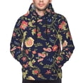 thumbnail image 4 of Hoodies for Men - Flower print Long Sleeve Comfrt Men'S Fashion Hoodies & Sweatshirts, Sweatshirts for Men Hoodies Pullover Clothing Clothes with Pouch, 4 of 7