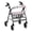 Lavender Bunnies Colorful Eggs, variant on HELLHERO Mixed Floral Pattern Easy to Install Rollator Walker Seat Cover Outdoor for Seniors, Reusable Universal Breathable Fabric Rollator Walker Seat Cushion Cover