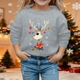 thumbnail image 4 of Christmas Sweatshirts for Girl 2025 Long Sleeve Crewneck Cute Reindeer Graphic Sweatshirt Xmas Holiday Pullover Tops, 4 of 5