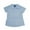 Light Blue, variant on Toddler Girls School Uniform Short Sleeve Modern Peter Pan Collar Blouse