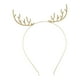 thumbnail image 5 of Diademas navideñas con diamantes de imitación, diadema navideña con astas, bonita diadema Dorado, 5 of 9