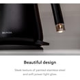 thumbnail image 6 of BALMUDA The Kettle | Electric Gooseneck Kettle | Lightweight | Stainless Steel | 0.6L (20fl oz) Capacity | Neon Light Indicator | Perfect for Tea and Coffee | US Version | Black, 6 of 9