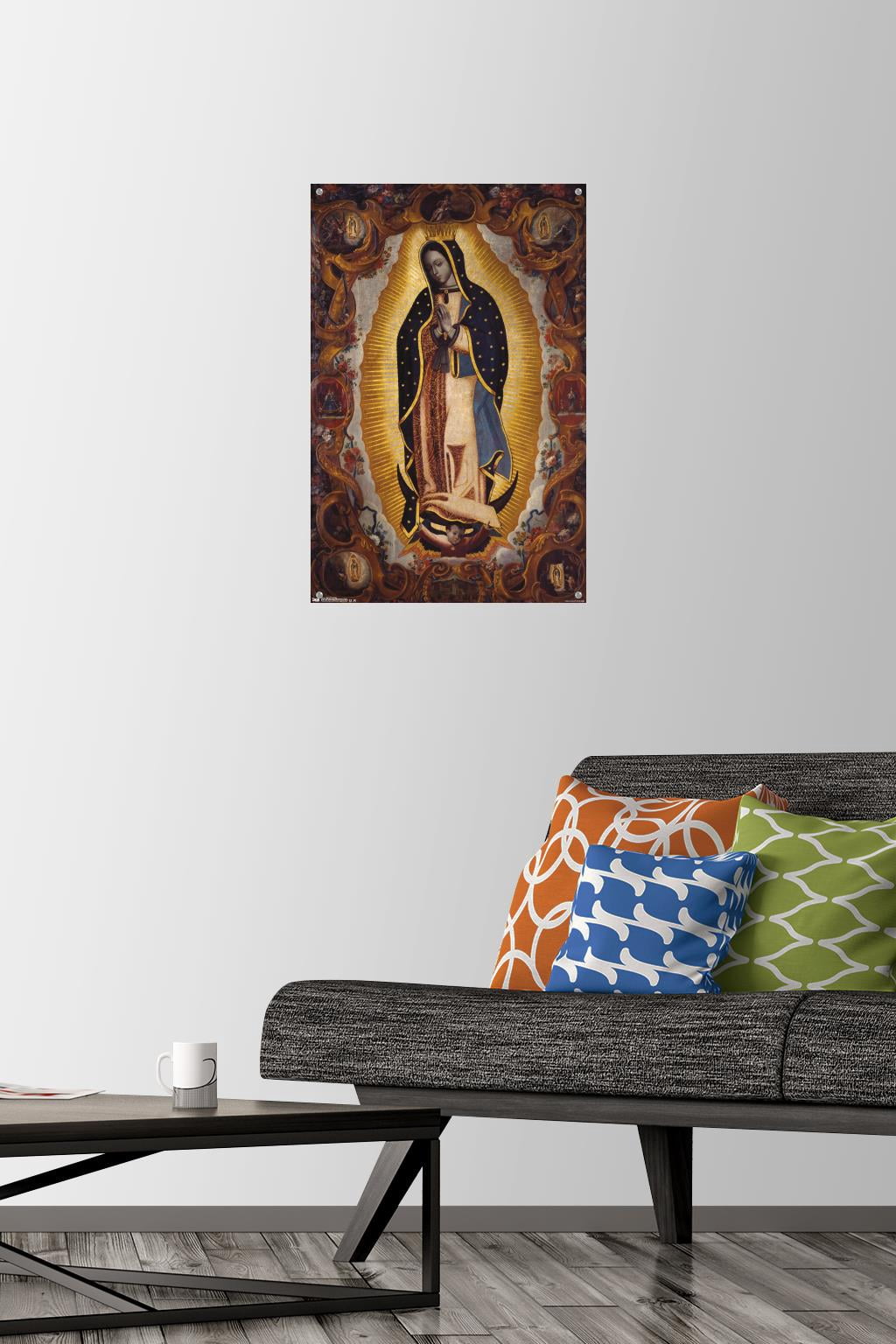 La Virgen De Guadalupe Wall Poster with Push Pins, 14.725" x 22.375"