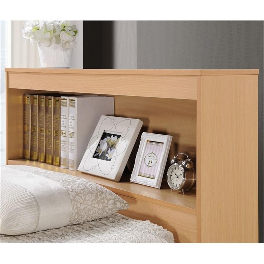Pemberley Row Engineered Wood Beech Twin Captain Bed Rectangular With Storage 35" H x 41.4" W x 84.5" D Unassembled