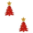 thumbnail image 2 of Pendientes colgantes navideños decorativos para fiesta, regalo de Navidad para mujer rojo, 2 of 8