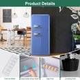 thumbnail image 7 of Kcpolre Retro Mini Fridge, 3.0 Cu. ft. Small Refrigerator with Freezer Retro Style with 7-Level Adjustable Thermostat, Compact Vintage 2-Door Fridge for Home, Apartments, Dorm, Office, Blue, 7 of 7
