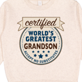 thumbnail image 3 of Inktastic Certified World's Greatest Grandson Accept No Substitutes Toddler Sweatshirt, 3 of 4