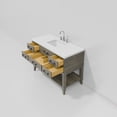 thumbnail image 6 of Norwalk 48 in W x 22 in D Grey Oak Single Bath Vanity, Cultured Marble Top, and Faucet Set, 6 of 8