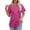 Red1, variant on Womens T Shirts, Womens V Neck Short Sleeve Casual Tops Loose Fit Basic Tees Curved Shirt Red1 S