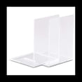 thumbnail image 1 of 10 Piezas Sujetalibros de AcríLico Transparente EstanteríA en Forma de L Soporte Deflector Estante para Libros, 1 of 6