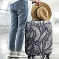 thumbnail image 2 of Stretch Luggage Cover M(22-24in)– Elastic Travel Suitcase Protector with Handle Openings & Bottom Closure, Washable Polyester Spandex Cover for 18"-32" Suitcases, S/M/L/XL Size, 2 of 6