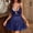 Navy, variant on LIZUOJUN Under $ 5 Women Nightgowns Lace Chemise Cute Sleepwear Cami Nightie Sleeveless V-Neck Open Front Mesh Slip Dress Loose Sleepwear Blackish Green,L