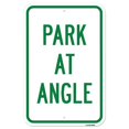 thumbnail image 1 of SignMission A-1218-24908 12 x 18 Po Panneau en Aluminium - Parc à Angle, 1 of 1