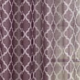 Quatrefoil Printed Sheer Extra Wide Grommet Curtain Panels