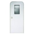 thumbnail image 4 of Lippert Components Entry Door V000381469 Radius Door; 26 Inch Width x 70 Inch Height; Right Side Hinges; Keyed Entry; Polar White Embossed Finish; With White Handle and Hardware, 4 of 4