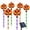 A, variant on Halloween Decor Outside Solar Lights Outdoor 6 Pack Pumpkin Stake Lights Waterproof Yard Pathway Markers for Holiday Walkway Landscape Lawn Decoration Style E