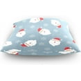 thumbnail image 4 of GZHJMY Christmas Santa Claus Throw Pillow Cover 16 x 16 Inch, Soft Square Cushion Case for Couch Sofa Bedroom Car Farmhouse Home Decor Home Decor, 4 of 7