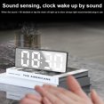 thumbnail image 3 of LED Digital Digital Desktop Fecha Reloj Control de voz Alarma de plástico Alarma electrónica Decoraciones para el hogar Relojes Suministros Tipo 3 tholdsy HA059409-03B, 3 of 7