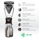 thumbnail image 5 of asobu Coldbrew Cafetera portátil de preparación fría con jarra de acero inoxidable 18/8 aislada al vacío de 34 oz sin Bpa (negro), 5 of 5