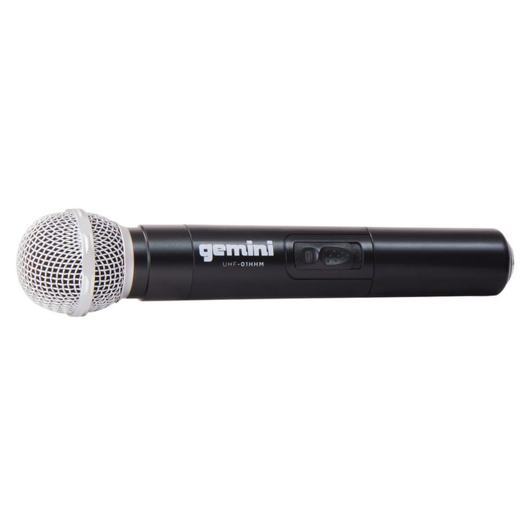 Gemini UHF 01M F1 Single Channel UHF Wireless Microphone System With Handheld Microphone