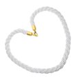 thumbnail image 2 of Miangastore Hemp Stanchion Ropes: Braided Rope Barrier With Hooks For Queue Crowd Control Movie Theaters Grand Openings Celebrations 1m, 2 of 9