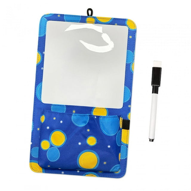 Pizarra Magnética Sunnimix de Borrado 20 cm x 32.5 cm Azul con Soporte para Bolígrafo