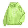 thumbnail image 4 of Likimi Halloween Womens Hoodies Long Sleeve Hallowmas Skull Print Hooded Sweatshirt For Women Loose Fit Fashion Casual Pullover Tops Size L, 4 of 4