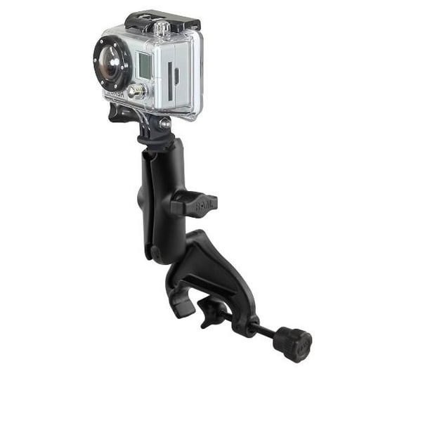 RAM Heavy Duty Rail Yoke Airplane Cockpit Mount with Custom GoPro Hero