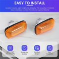 thumbnail image 5 of 2PCs Fender Turn Signal Side Marker Lamp Light for Toyota Land Cruiser 80 1990-1997 100 1998 - 2004, 5 of 5